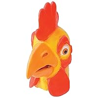 BM279 Chicken Overhead Mask, Yellow, Red, One Size