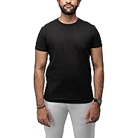 X RAY Stretch Soft Cotton Slim Fit Short Sleeve Crewneck T-Shirt, Fashion Casual Tee for Men