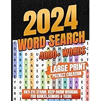 Word Search for Adults Large Print: Anti eye strain, keep brain working for Adults,Seniors & Teens (4000+ Words to Find with Solutions)