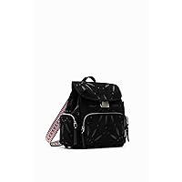 Desigual Women's Accessories Fabric Backpack Medium, Black, One Size