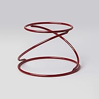 American Metalcraft LWUSR Contempo Swirl Pizza Stand, Red, 6 3/8-Inches