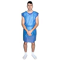 Dukal 304 Patient Exam Gown, Blue, Non-Sterile, One size, Purple, Pack of 50