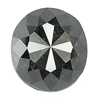 Natural Loose Diamond Oval Black Color I3 Clarity 7.60 MM 1.88 Ct KDK1713