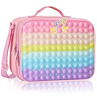 Girls Lunch Boxes for School, Pop Lunch Box for Girls, Insulated Lunch Box for Kids, Office School Supplies Leakproof Cooler Lunch Box