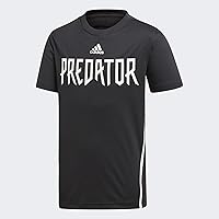 adidas Predator Tee Football Fashion Lifestyle (Boys) (DV1331_116) Black/White
