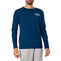 Men's Lounge Longsleeved Logo T-Shirt, Blue