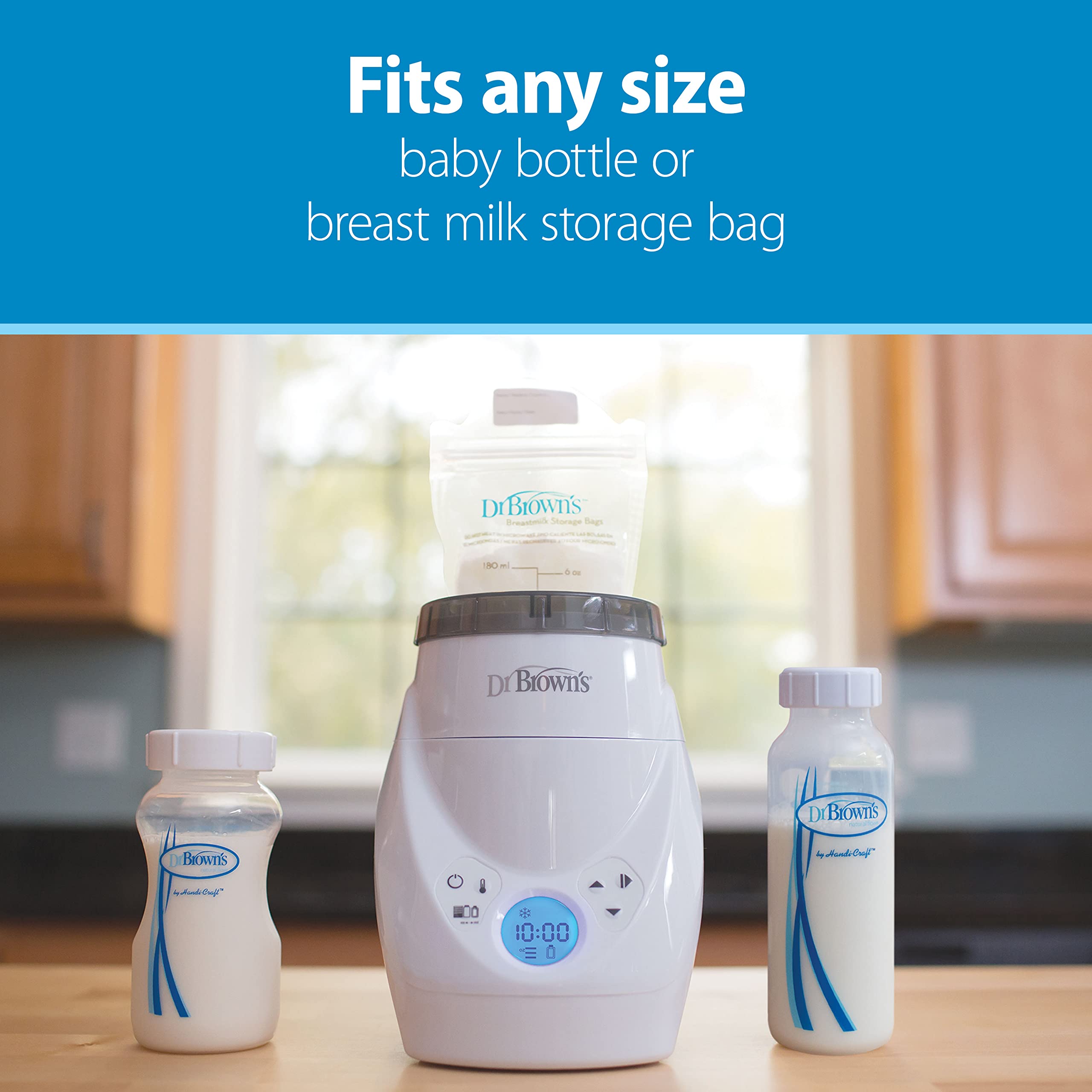 Dr. Brown’s Natural Flow MilkSPA Breastmilk and Bottle Warmer with Even and Consistent Warming