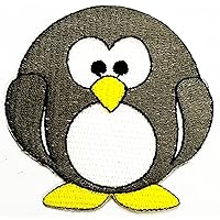 Kleenplus Penguin Fat Cute Cartoon Patch Penguin Sticker Craft Patches DIY Applique Embroidered Sew Iron on Patch Emblem Clothing Costume Accessory Sewing