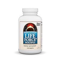 Source Naturals Life Force Multiple Daily Multivitamin High Potency Essential Vitamins, Minerals, Antioxidants & Nutrients - Energy & Immune Boost - 120 Tablets