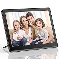 WiFi Digital Photo Frame 8 Inch 1920X1080P Touch Screen, Smart HD Display, 16GB Storage, Picture Frame Share Photos Videos via App, Email, Cloud Black