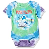 Liquid Blue baby-boys Pink Floyd Dark Side Oil Paint OnesieT-Shirt