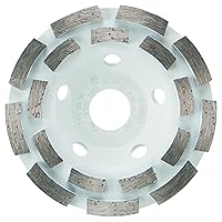 BOSCH DC4518 4.5 in. Double Row Segmented Diamond Cup Wheel for Concrete