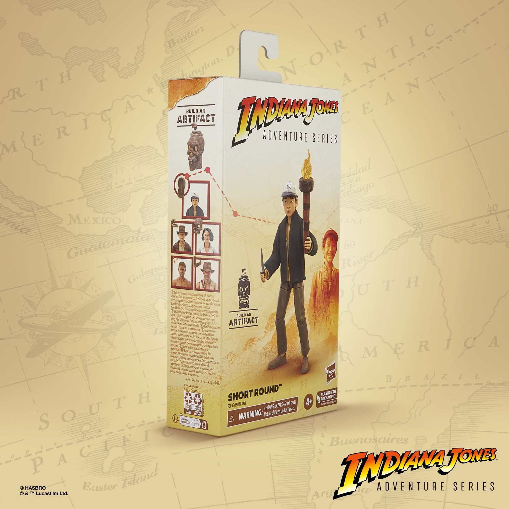 Indiana Jones and The Temple of Doom Adventure Series Short Round Toy, 6-inch, Action Figures, Toys for Kids Ages 4 and up