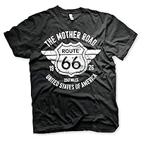 Route 66 Officially Licensed The Mother Road Mens T-Shirt (Black)