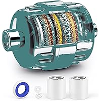 20 Stage Shower Filter with 2 Replaceable Cartridges - YU1000