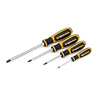 GEARWRENCH 4 Pc. Pozidriv Dual Material Screwdriver Set - 80061H