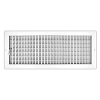 Aluminum 22 x 8 Inch Air Vent Covers Wall AC Grille – Premium Register Vent Cover – Durable Rustproof Aluminum Wall Vent – Multi-Shutter Damper – Individually Adjustable Front Blades, White