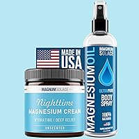 Pure Magnesium Spray and Magnesium Cream (2 Pack)
