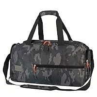 Water Resistant Sports Gym Travel Weekender Duffel Bag with Shoe Compartment