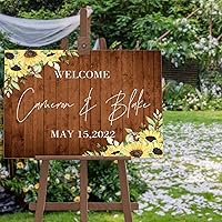 Welcome to Our Wedding Wedding Welcome Sign Cute Wood Home Sign Guestbook Alternative Personalized Wedding Sign for Wedding Reception Ceremony Engagement Party Decorations 20x30 Inch