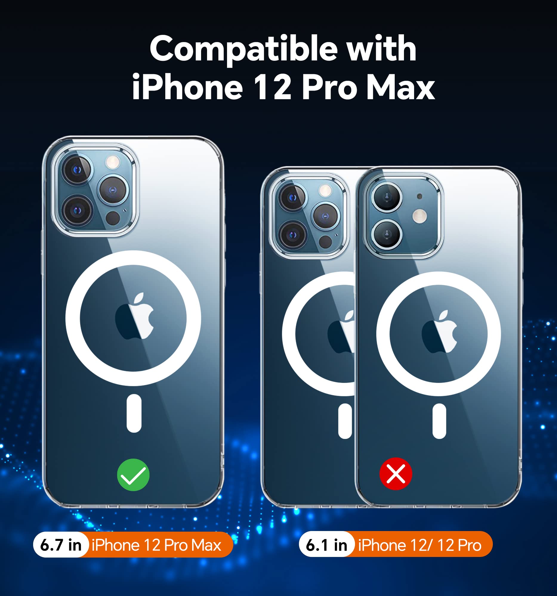 Elando for iPhone 12 Pro Max Case, Anti-Yellowing Clear Phone Case, Super Slim Phone Case (0.39