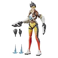 Overwatch Ultimates Series Tracer 6-Inch-Scale Collectible Action Figure with Accessories - Blizzard Video Game Character,Nylon/a