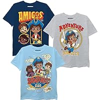 Nickelodeon Boys' Santiago of The Seas Toddler Short Sleeve T-Shirt Bundle 3 Pack Tees-Nick Jr