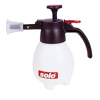 Solo 418 One-Hand Pressure Sprayer with Ergonomic Grip for Gardening, Fertilizing, Cleaning & General Use Spraying, 1 Liter
