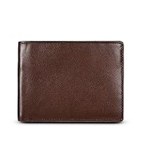 Men's RFID Protection Bifold Leather Pocket Wallet with Id Window-in Gift Box