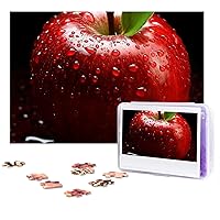 Red Fruit Puzzles 500 Pieces Personalized Jigsaw Puzzles with Storage Bag Photos Puzzle for Photos Challenging Picture Puzzle for Family Home Decor Jigsaw (15