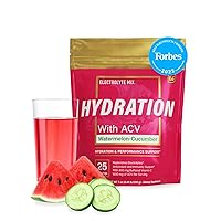 Essential Elements Hydration Packets - Watermelon Cucumber Pack - Sugar Free Electrolytes Powder Packets - 25 Stick Packs of Electrolytes Powder No Sugar - Hydration Drink - with ACV & Vitamin C