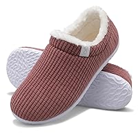 XIHALOOK Womens Mens Fuzzy Slippers Lightweight Closed Back House Shoes Slip on for Indoor Outdoor