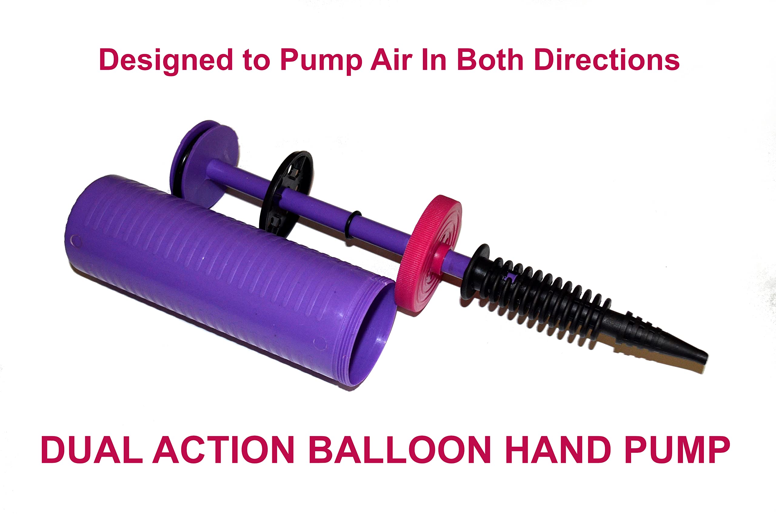 Tota Hand Held 2-Way Dual Action Balloon Pump for Balloons
