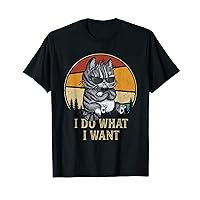 Retro I do what i want Cat shirts for cat lovers, Funny Cat T-Shirt