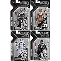STAR WARS The Black Series Archives 6 Inch Action Figure (2024 Wave 1) - Set of 4 (Trooper - Vader - Luke - Katan)