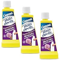 Carbona Stain Devils® #4 – Blood, Dairy & Ice Cream | Professional Strength Laundry Stain Remover | Multi-Fabric Cleaner | Safe On Skin & Washable Fabrics | 1.7 Fl Oz, 3 Pack