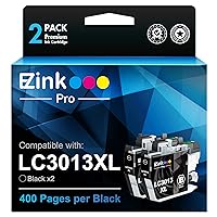 LC3013BK LC3011BK Compatible Ink Cartridge Replacement for Brother LC3013 LC3013XL LC3011 LC-3013 Compatible with MFC-J491DW MFC-J497DW MFC-J895DW MFC-J690DW (2 Black)