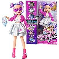 GLO-UP Girls Season 2 Sadie Fashionista Fashion Doll, Dazzling Jewelry, Hair Gems, Accessories, Fashions, Face Stickers, Makeup, Nails