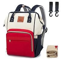BALCONY & FALCON Multi-Functional Diaper Bag Backpack with Changing Pad Waterproof Nappy Bag