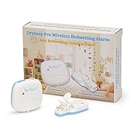Pro Wireless Bedwetting Alarm (2024 Release) with New Improved Sensor, 6 Selectable Sounds, Volume Control, Strong Vibration and Compact Design for Overcoming Bedwetting