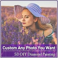Custom Diamond Painting Kits for Adults with Your Photos, 5D DIY gem Art Suitable for Parent-Child Activities, Unisex Personalized Gifts for Room Décor