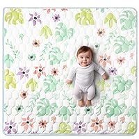 47'' x 47'' Play Mat for Playpen, One-Piece Crawling Baby Play Mat for Boys and Girls, Non-Slip Playmat for Babies, Infants, and Toddlers, Washable Playmat Floor Mat