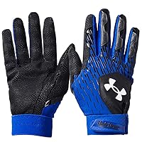 Under Armour Boys Youth Clean Up Baseball Gloves, (002) Black/Team Royal/White, Large