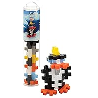 PLUS PLUS Big - Instructed Tube - 15 Piece Penguin - Construction Building Stem/Steam Toy, Interlocking Large Puzzle Blocks for Toddlers and Preschool