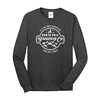 Threadrock Men's North Pole Brewing Co Faux Brewery Logo Long Sleeve T-Shirt