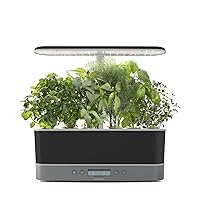 AeroGarden Harvest Elite Slim Indoor Garden Hydroponic System with LED Grow Light and Herb Kit, Holds up to 6 Pods, Platinum