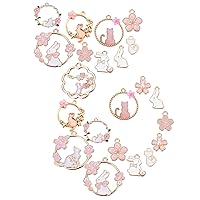 SUNNYCLUE 1 Box 80 Pcs Enamel Sakura Charms Alloy Cherry Blossom Flower  Charms Japanese Style Flower Shape Pendant for Jewelry Making Charms  Earring Findings Bracelet Necklace Supplies Women 