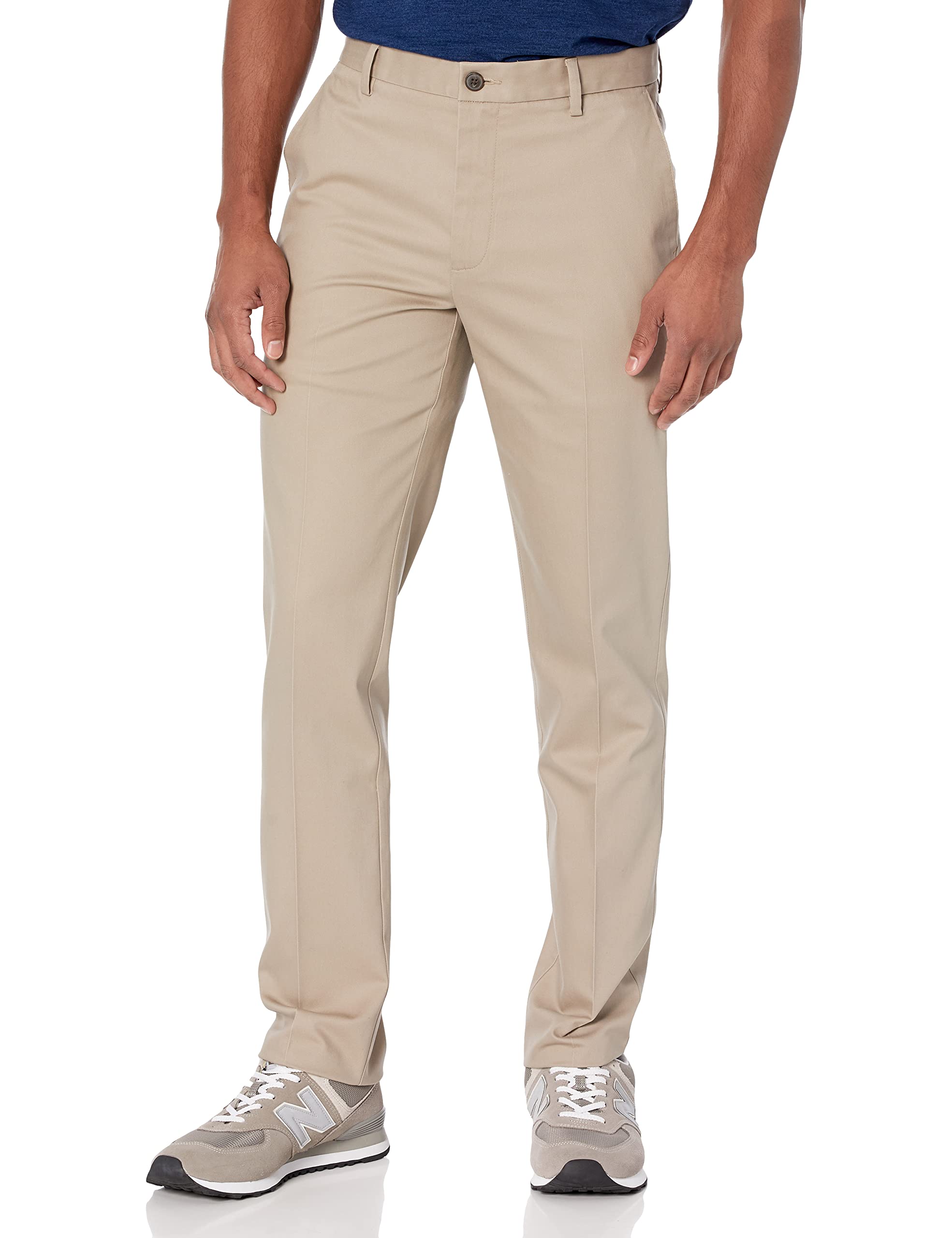 Haggar Mens Big & Tall Classic Fit Wrinkle Free Dress Pants Beige 46/29 -  Walmart.com