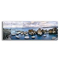 Epic Art 'Sand Harbor' by Christopher Foster, Acrylic Glass Wall Art, 48
