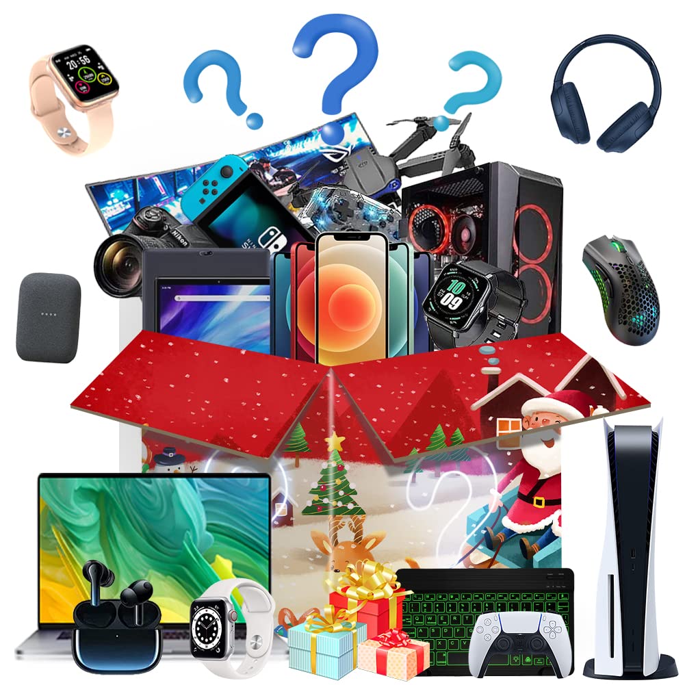 Lucky Christmas Gift, Mystery Electronic Set Box, Bulk pallets for Sale,Choose Liquidation Boxes Returns to Give to Family Members Surprise Boxes -M25